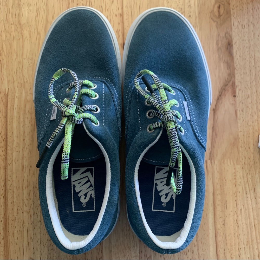 Vans Off The Wall Old Skool Platform Blue Sneakers Womens Sz 7.5 Men’s Sz 6